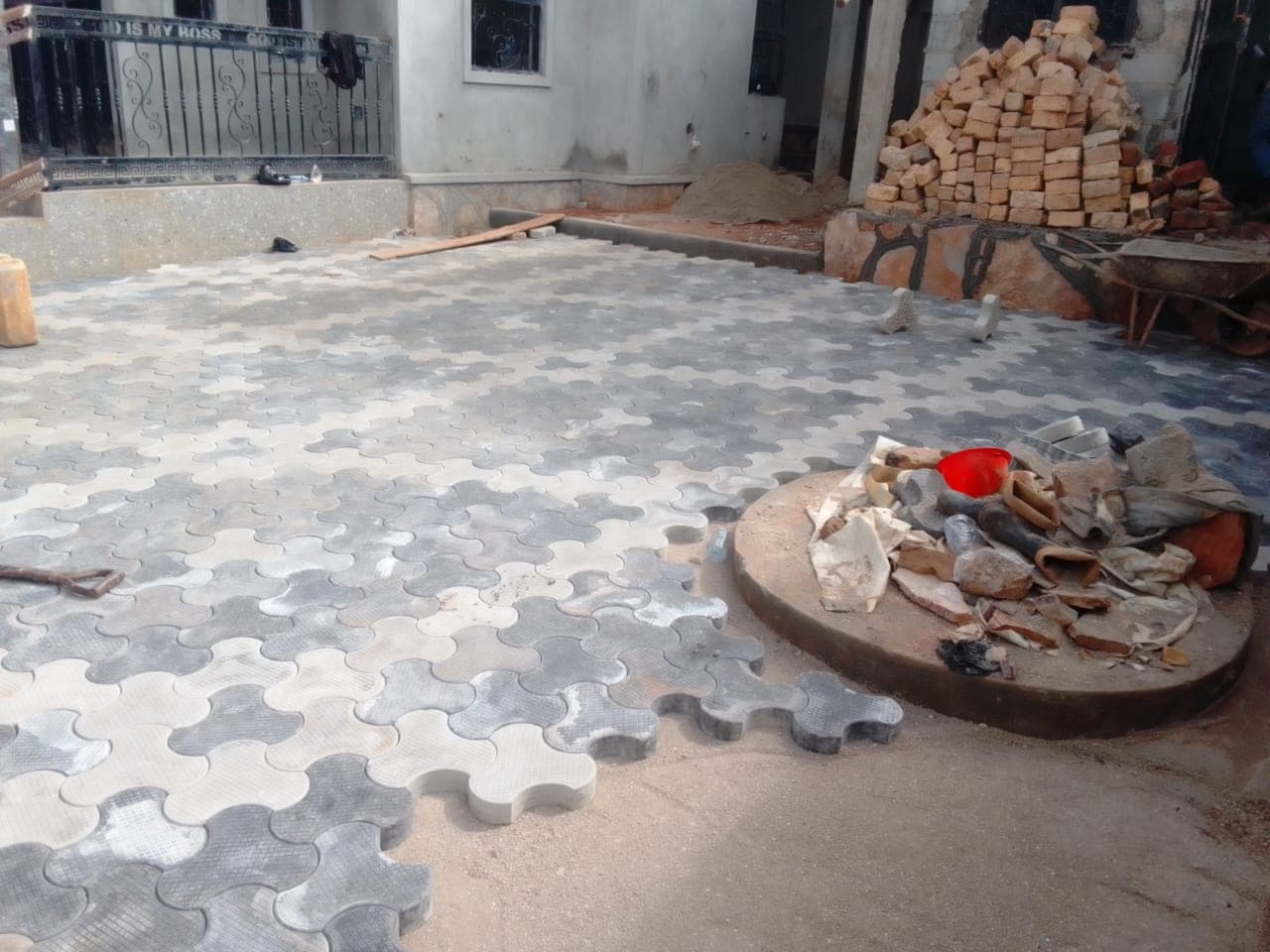 Courtyard Paver Installation
